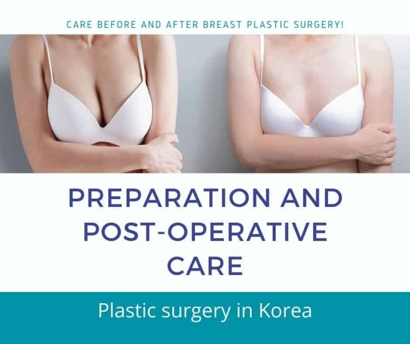 Care before and after breast plastic surgery!